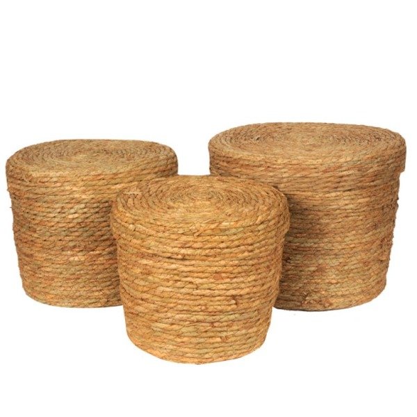 Producto - Cesto liso con tapa Bagle 25 x 22cm