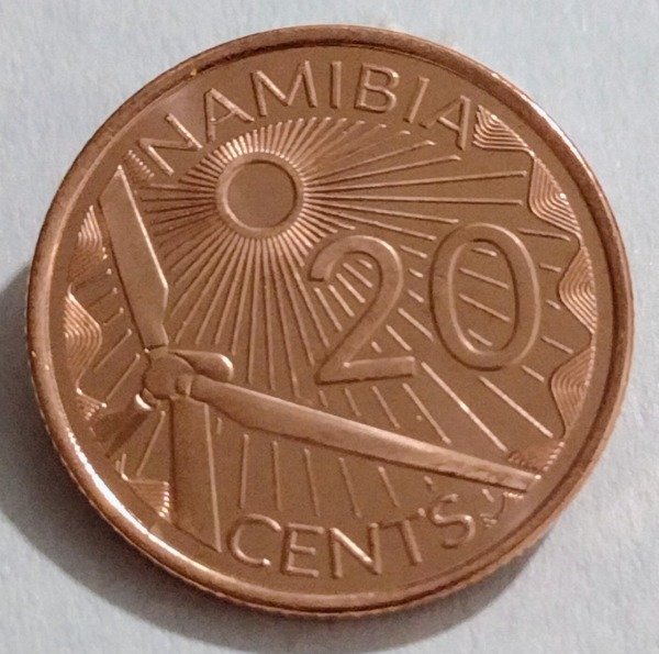 Producto - Namibia 20 cents 2025 - 0