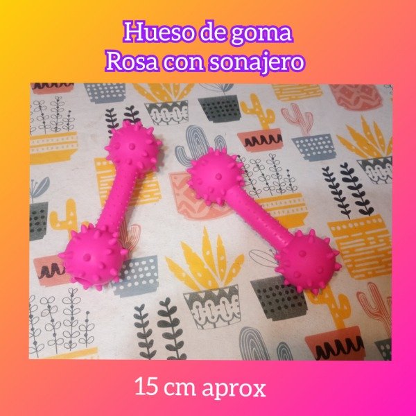 Producto - Hueso de goma con cascabel