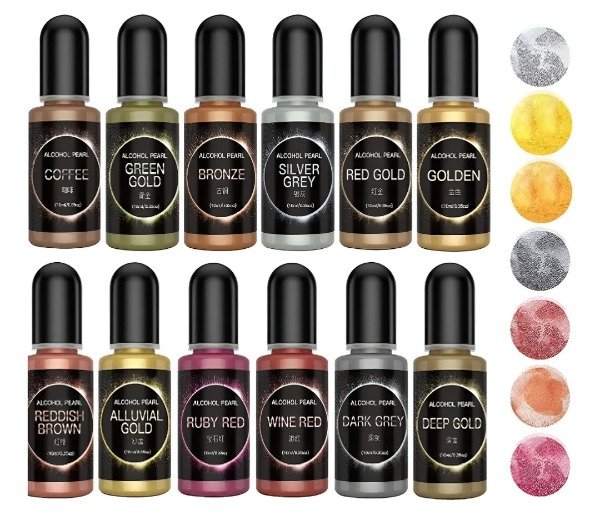 Producto - Colorante Resina metalizado  cada uno