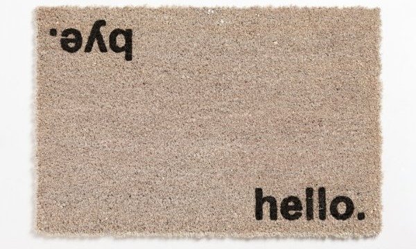 Producto - FELPUDO INDIA COCO HELLO/BYE GRIS CLARO