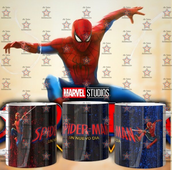 Producto - plantillas para taza de SPIDERMAN UN NUEVO DIA - 6