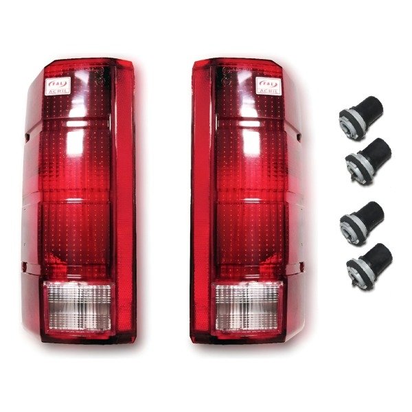 Producto - Par De Faros Traseros + Portalámparas Ford F100 / 1982 A 1987 [P08]