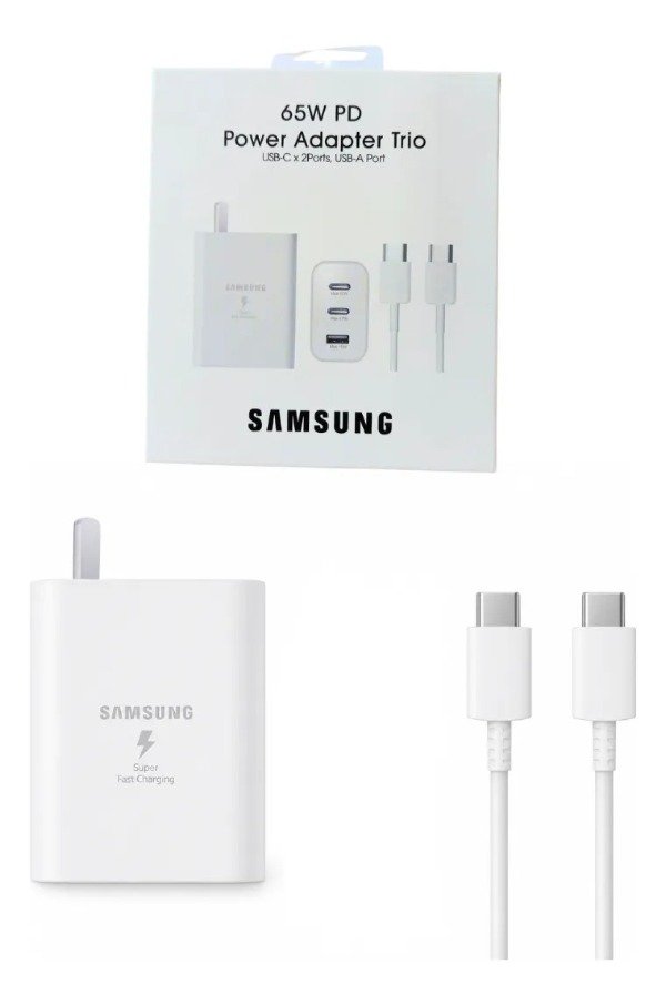 Producto - Cargador Samsung 65W 3 Entradas C Cable - 0