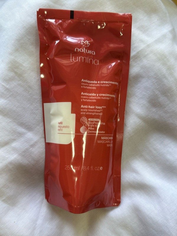Producto - Natura Repuesto Lumina Mascarilla capilar 250ml Anticaida y crecimiento