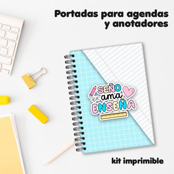 Producto - Portadas maestra "Enseñar es mi súper poder"