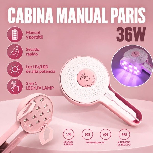 Producto - CABINA PORTATIL MANUAL PARIS NIGHT 36W IDEAL PRECURADOS