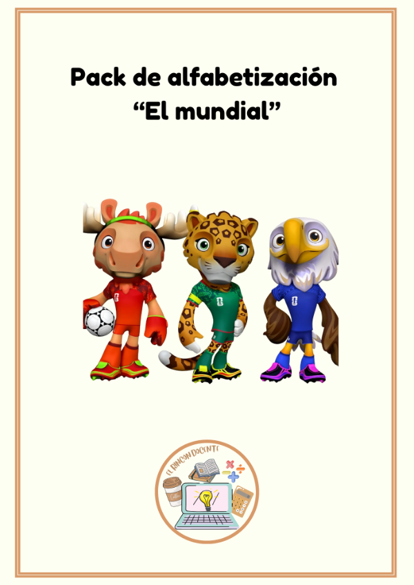 Producto - Pack de alfabetización: Temática "El Mundial"