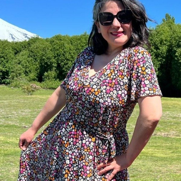 Producto - VESTIDO CRUZADO ESTAMPADO