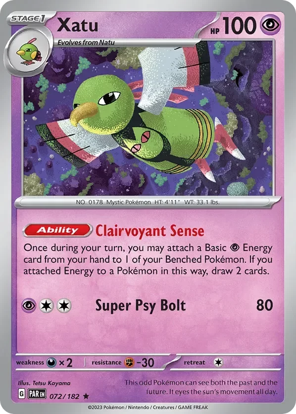 Producto - Xatu - 072/182 - Paradox Rift  Deck Exclusive Non-Holo
