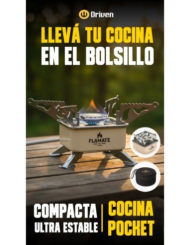 Producto - DC-10005 Anafe portátil a gas para camping Pocket beige Flamate