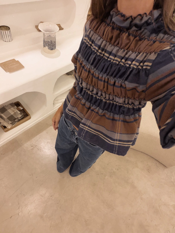 Producto - BLUSA GATHER / BLUE