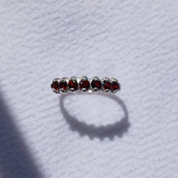 Producto - Anillo plata 925 Granate n17 - 5