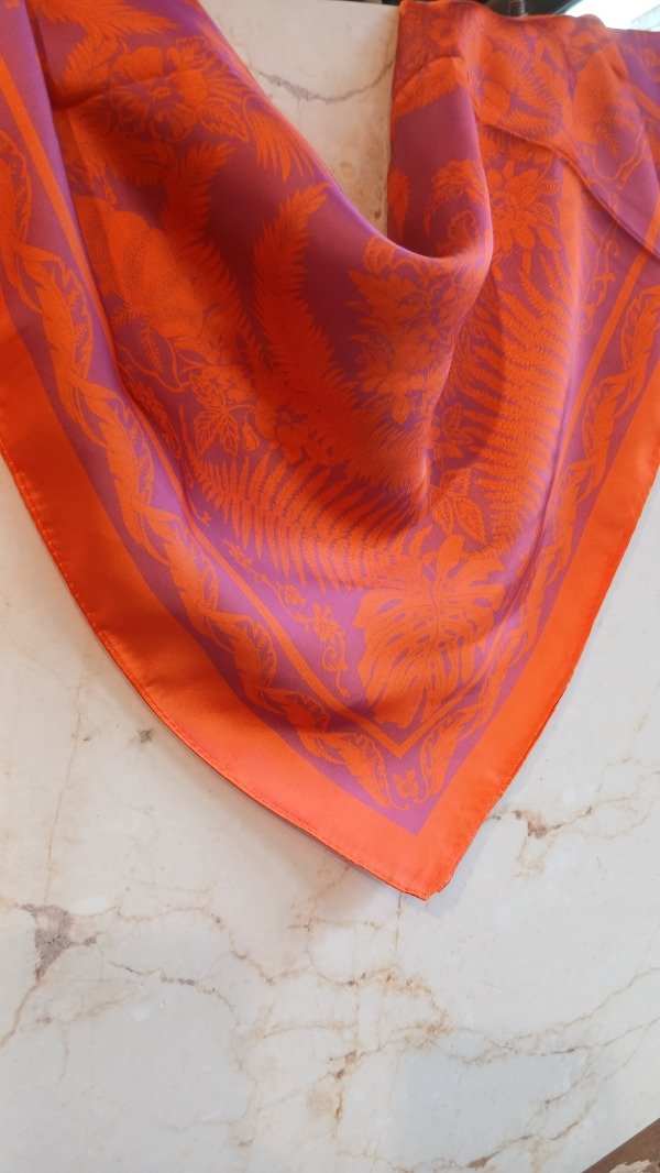 Producto - Pañuelo flor naranja - 1
