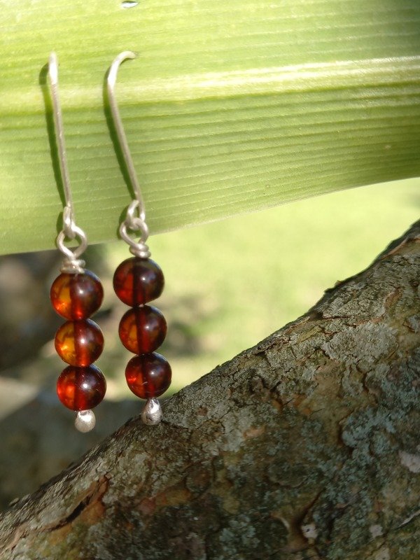 Producto - Aros de Ambar Baltico y plata - 6