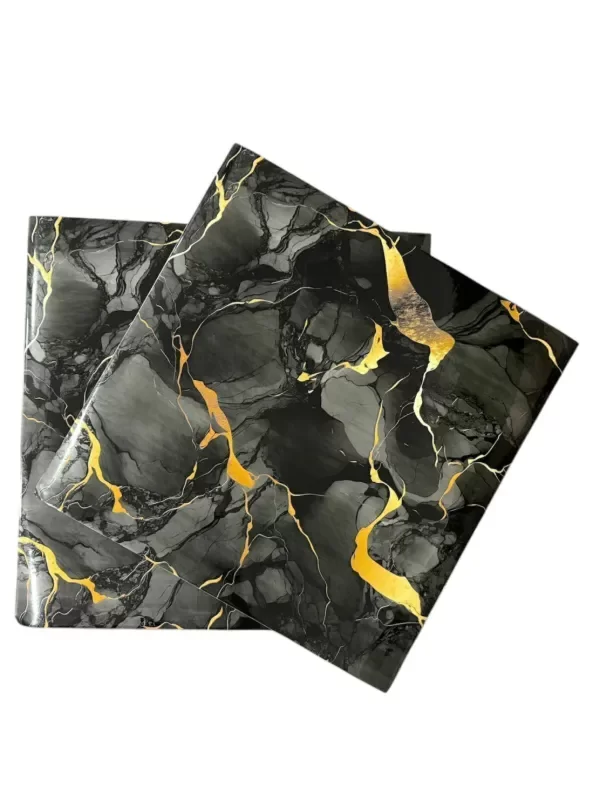 Producto - Placa Autoadhesiva Simil Marmol 60x60 Negro Veteado