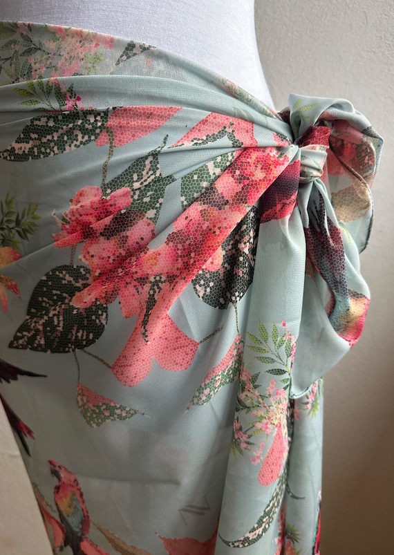 Producto - Pareo gasa viva lora verde