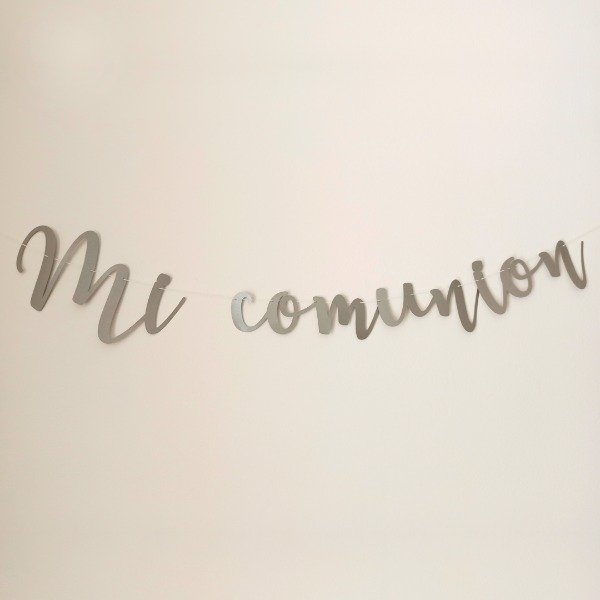 Producto - Guirnalda tipográfica "mi comunión"