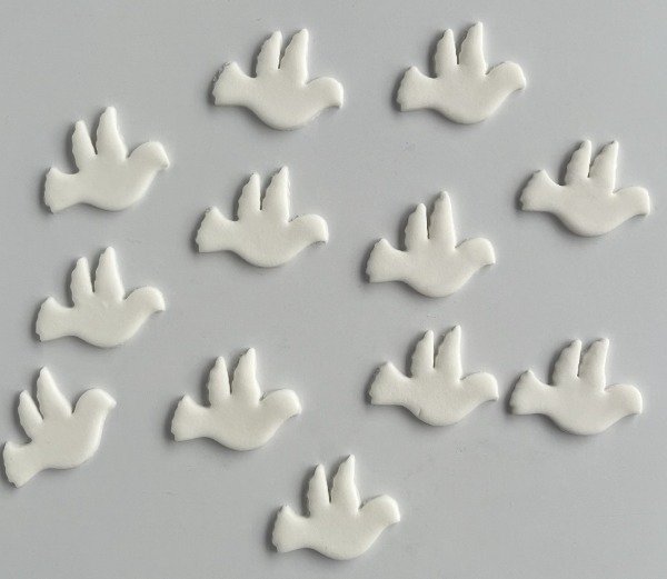 Producto - Palomas figuras pasta de azúcar comestible x12un