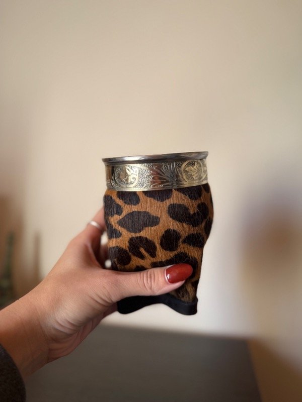 Producto - Mate imperial animal print oscuro