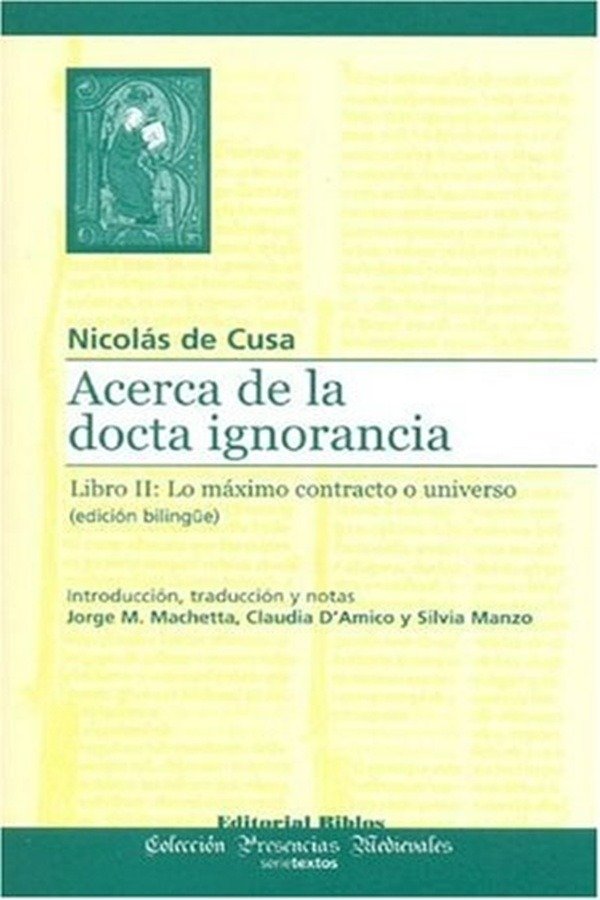 Producto - Acerca de la docta ignorancia - Libro II / Nicolás de Cusa