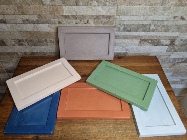 Producto - Bandeja Rectangular Angosta Hortensia