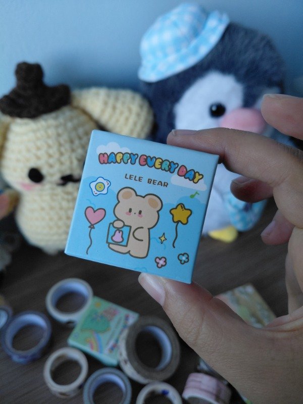 Producto - Cajita de stickers x 50 - Temática Happy osito #005