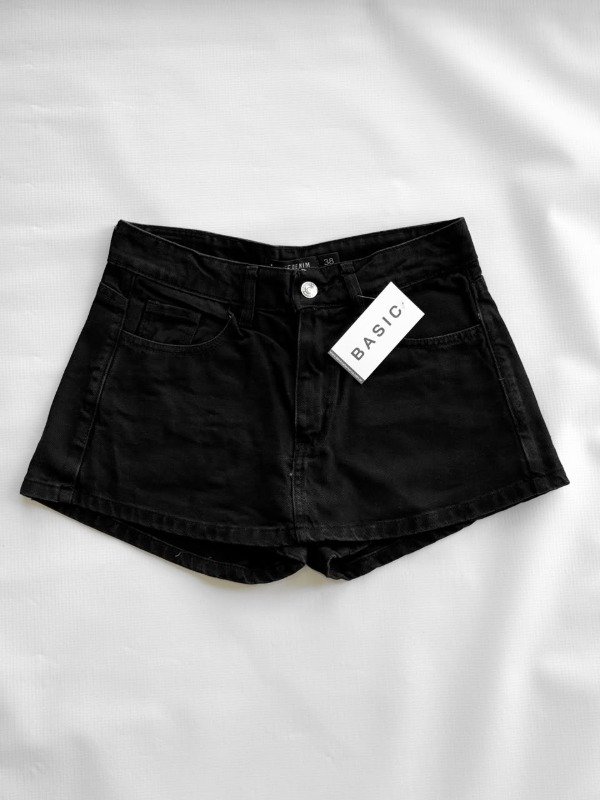 Producto - Short pollera Juliana tiro medio negro - 5