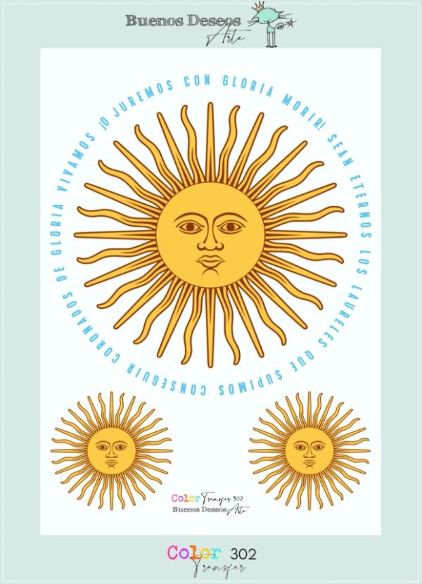 Producto - Lámina DTF TEXTIL Colección Orgullo Argentino - 302