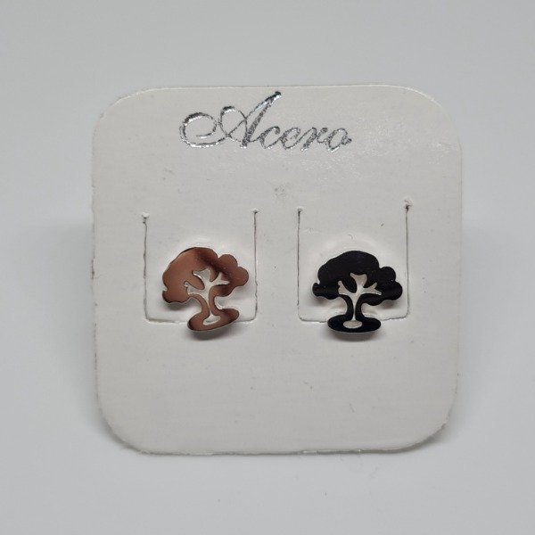 Producto - Aros Árbol Acero Blanco