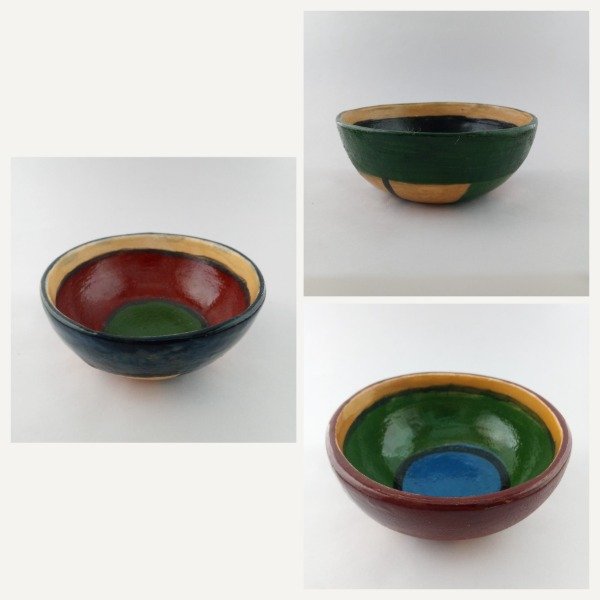 Producto - Set "Kroma" Tres cazuelas de cerámica artesanal - 0