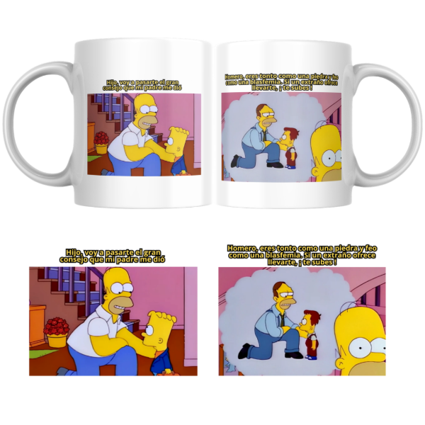 Producto - Taza - Dia del padre - homero consejo a bart - 0