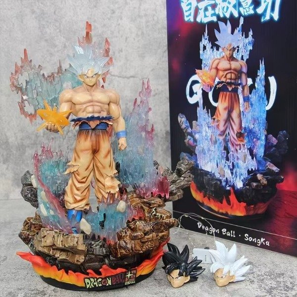 Producto - Diorama Goku Ultrainstinto - Dragon Ball - 35cm - Intercambio de Cabeza