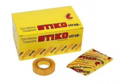 Producto - CINTA ADHESIVA STRAP 12MMX30MTS X UNIDAD STIKO