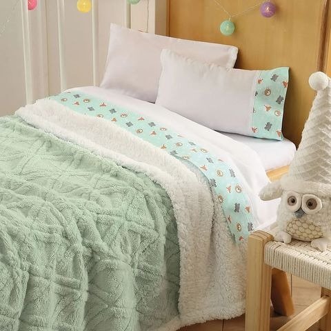 Producto - FRAZADA DOBLE CORDERITO CUNA FUNCIONAL TEDDY130X165CM JEAN CARTIER -