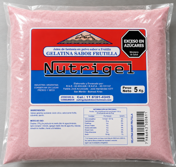 Producto - Gelatina x 5 kg (varios sabores) - 2