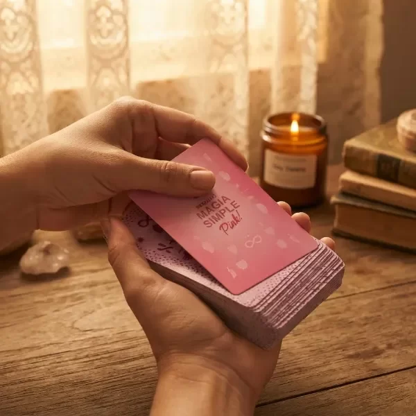 Producto - Pequeño Magia Simple Pink Rosa Cápsula Dorada Mini Oráculo - 2