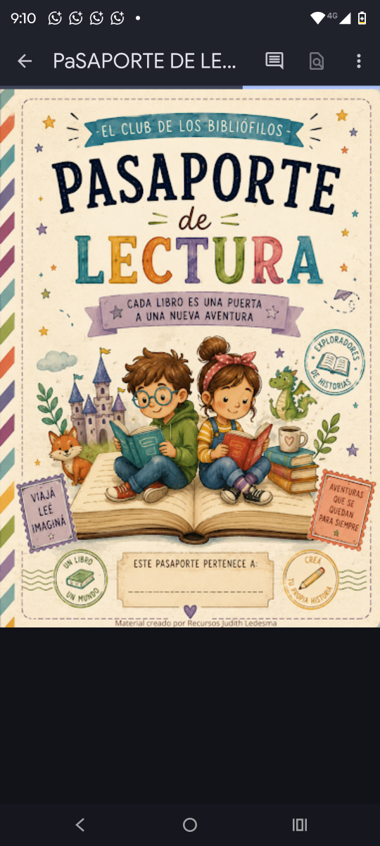 Producto - Pasaporte de lectura