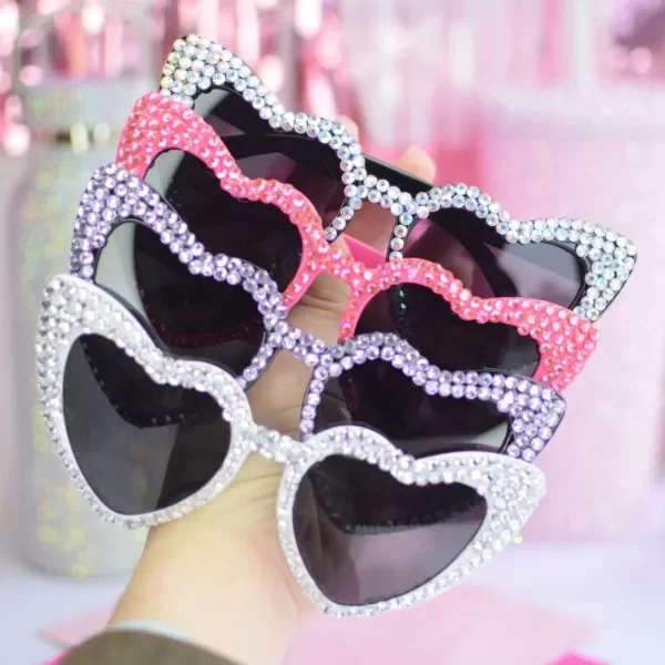 Producto - Anteojos Corazón Strass Plata x 1