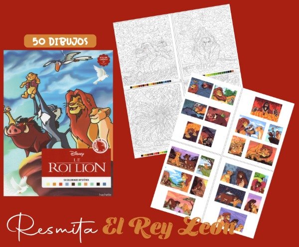 Producto - Resmita para colorear El rey leon x50 dibujos - 0
