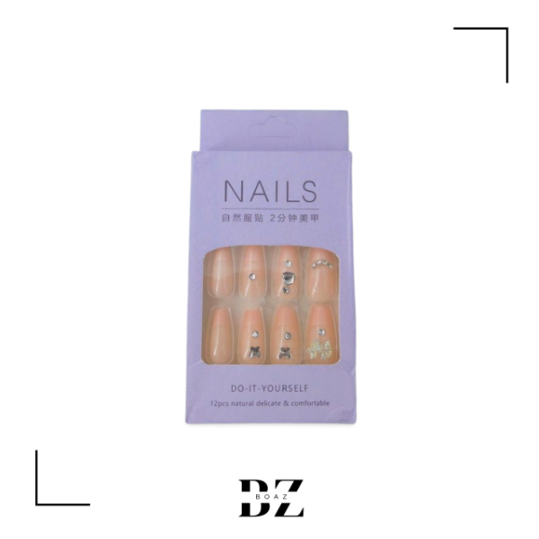 Producto - UÑAS DECORADAS C/APLIQUE X 12 PACK DE 12 PCS EN CARD - 2022-1