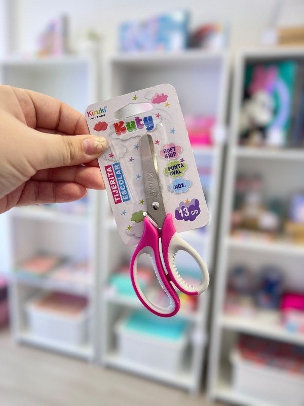 Producto - Tijera kiruki fucsia y gris