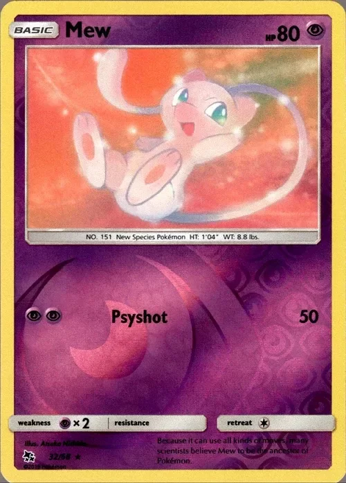 Producto - Mew - 32/68 - Hidden Fates - Reverse Holo