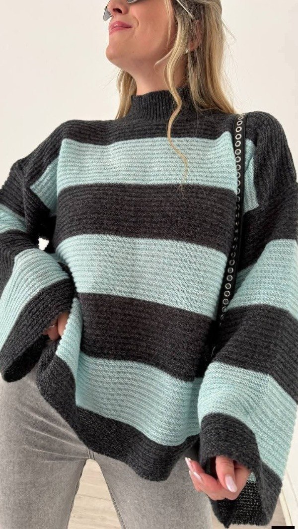 Producto - Sweater Renatta Rayado Oversize