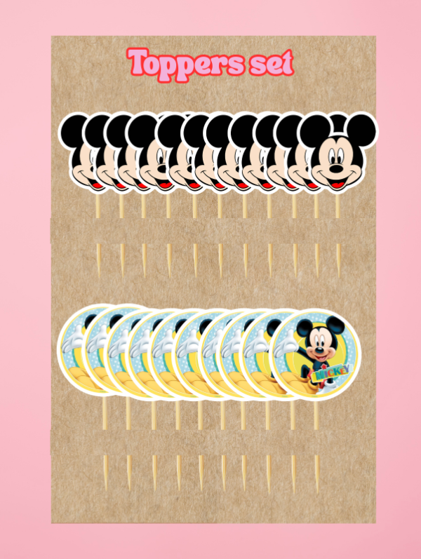 Producto - Set de toppers x 22 und mickey