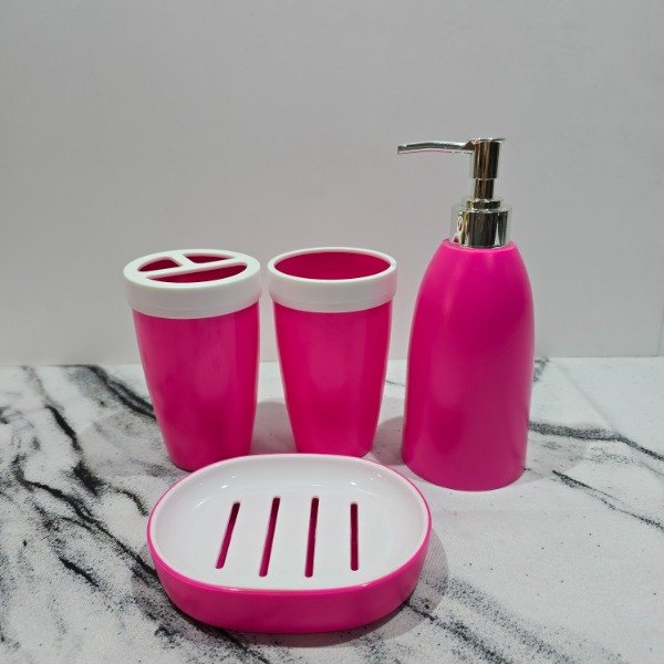 Producto - Set baño X4 piezas plástico