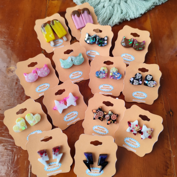 Producto - Aritos de resina chicos X MAYOR (a pedido)