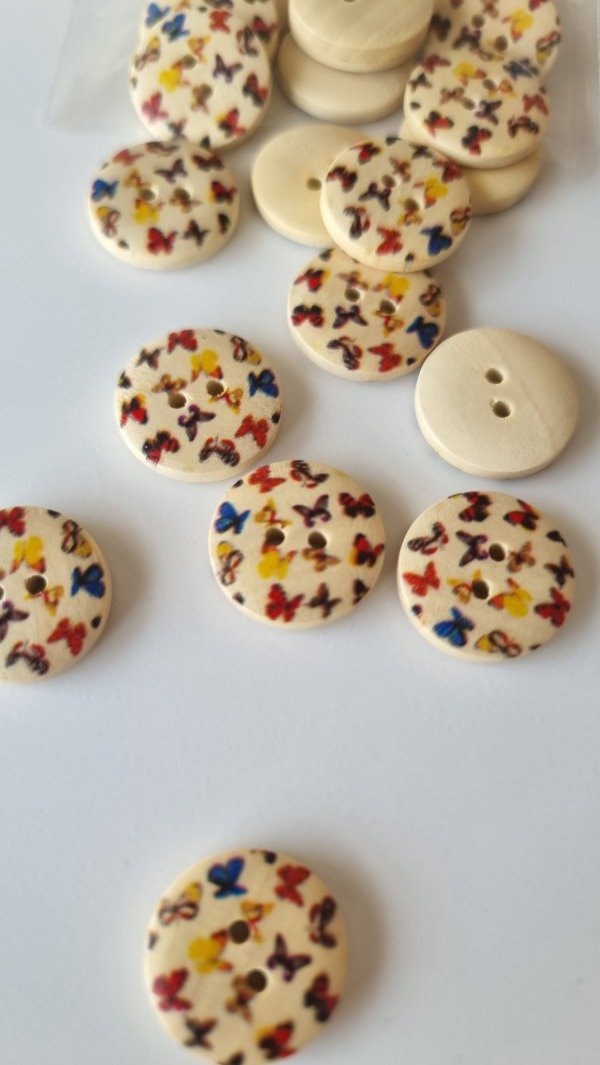 Producto - Botón 2 cm MARIPOSAS