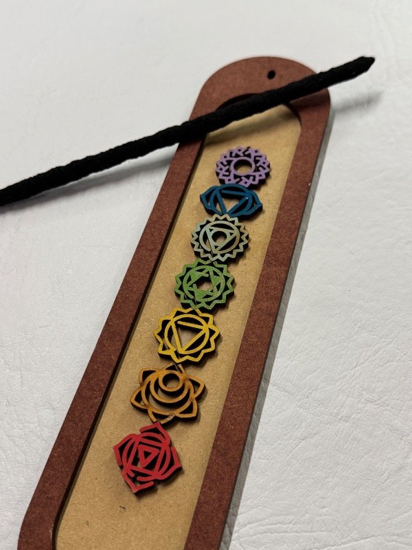 Producto - Porta Sahumerio 7 Chakras de Madera