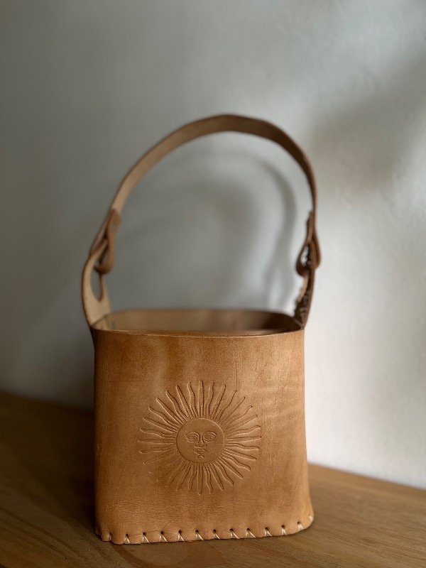 Producto - Matera cuero vaqueta